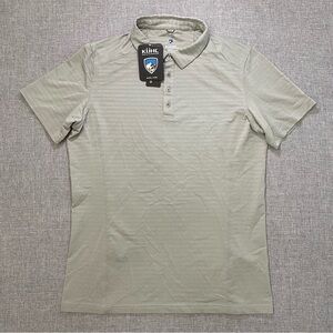 KUHL AirKuhl Cloud Gray Mens Small Outdoors Performance UPF50 Polo New